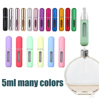 5ml Bottom Direct Charging Perfume Dispenser Bottle Portable Pressed Aluminum Spray Empty Refillable Mini Mist Automizer Travel