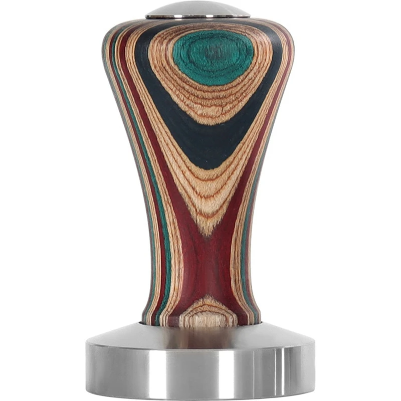 

Wood Handle Coffee Tamper Stainless Steel Base Powder Press Solid Hammer Coffee Accessories For Barista