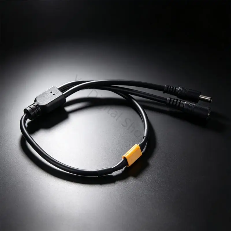 96BA XT30 to 5.5x2.1mm Wire, 30cm 3 in 1 Charging Cable with Split End Layout, Insulated Build and Smooth Routing for Battery