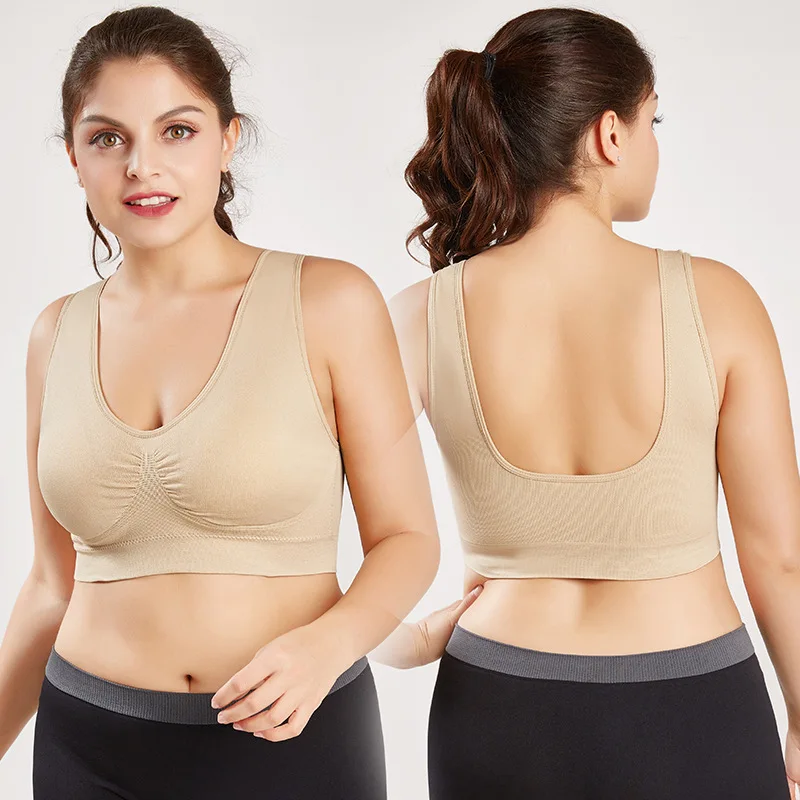 Women Sport Bra Fitness Running Vest Gym Workout Underwear Padded Crop Tops Female Sportswear Brassiere Push Up Bras