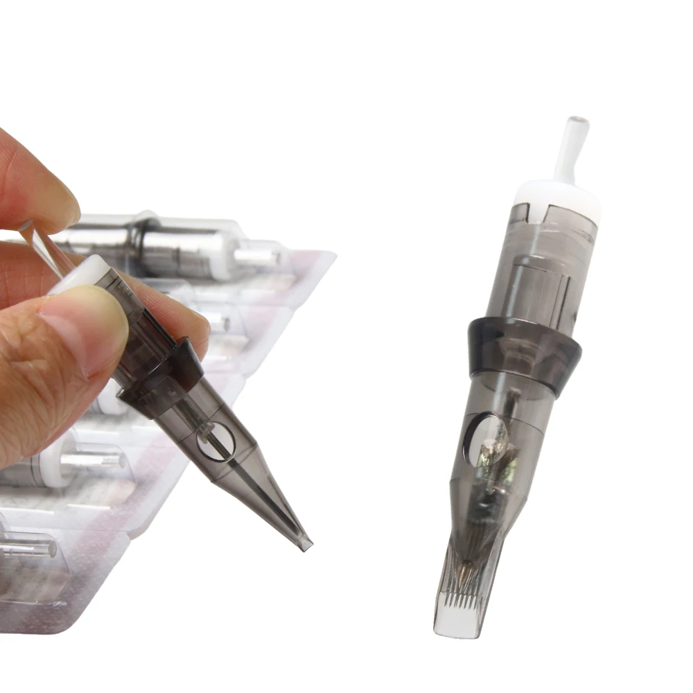 100Pcs/Lot Grey Membrane Tattoo Needles 0.3MM Tattoo Needle Cartridge RL RM RS M1 For Tattoo Machine