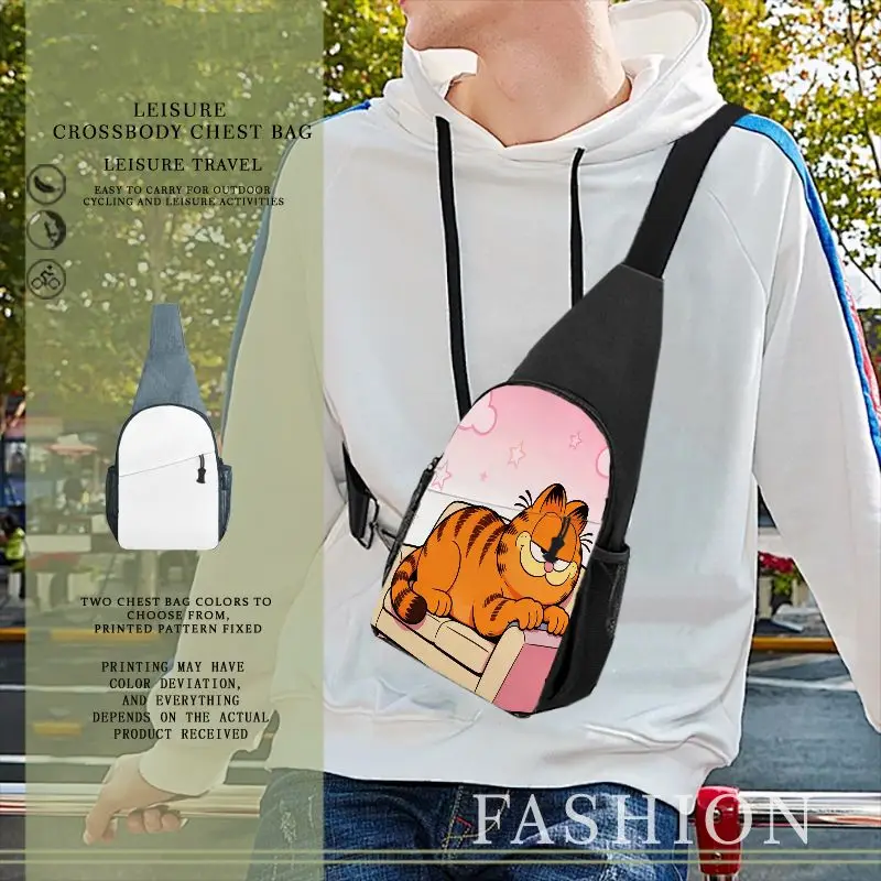 

Сумка-рюкзак в стиле Гарфилда для ежедневных поездок, повседневная дорожная сумка через плечо