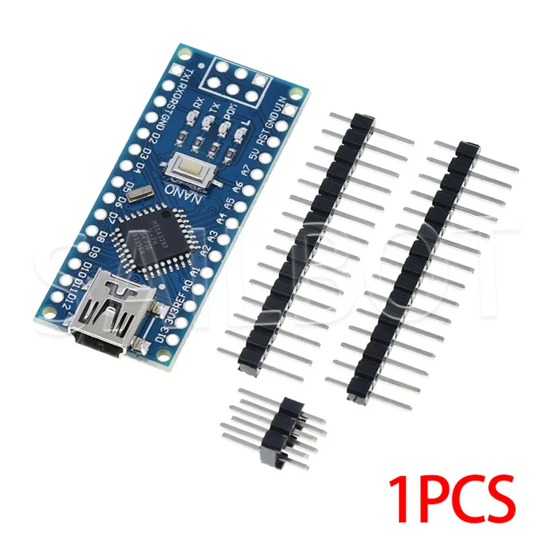 10-1PCS Nano 3.0 Mit dem Bootloader-kompatiblen Controller CH340 USB-Treiber Mini / Typ-C / Micro 16Mhz ATMEGA328P für Arduino