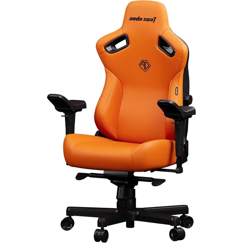 Anda Seat Kaiser 3 Pro XL Gaming Chair for Adults - Ergonomic Orange Leather Gaming Chairs with 5D Armrest