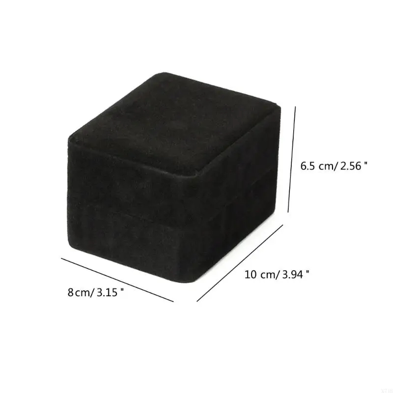 X7JB Vintage Watch Storage Case Handmade Watch Box Container Flannelette Box Accessory Holder