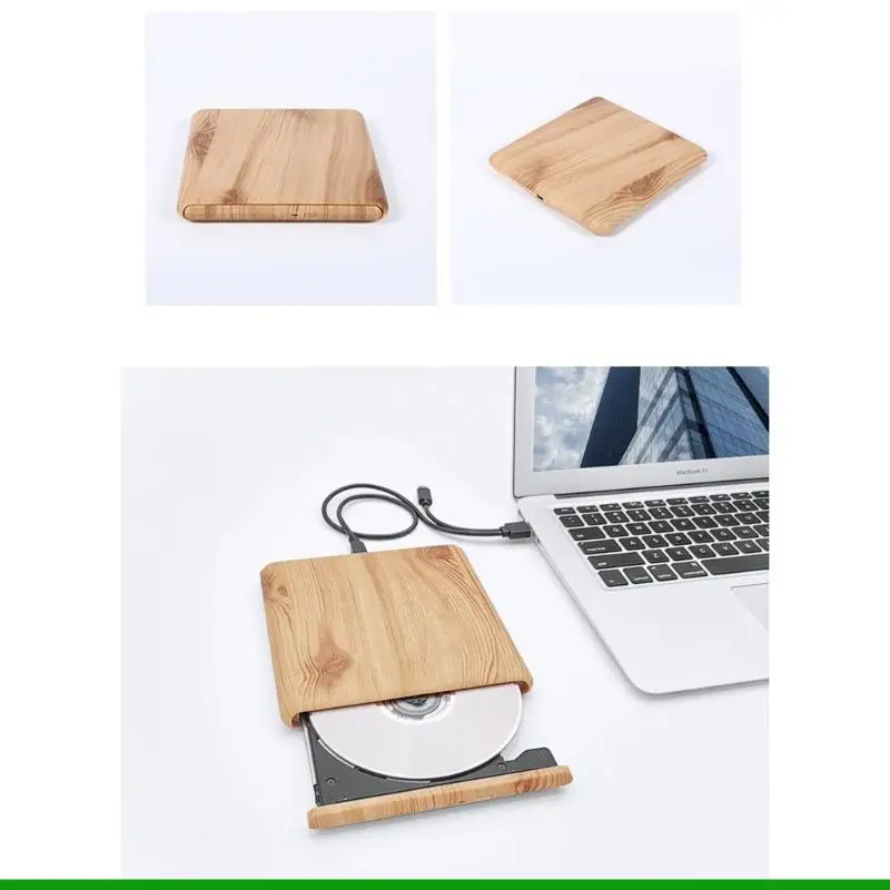 U55C Zewnętrzna DVD +/- Drive USB3.0 Type-C Player DVD Plastic Grain