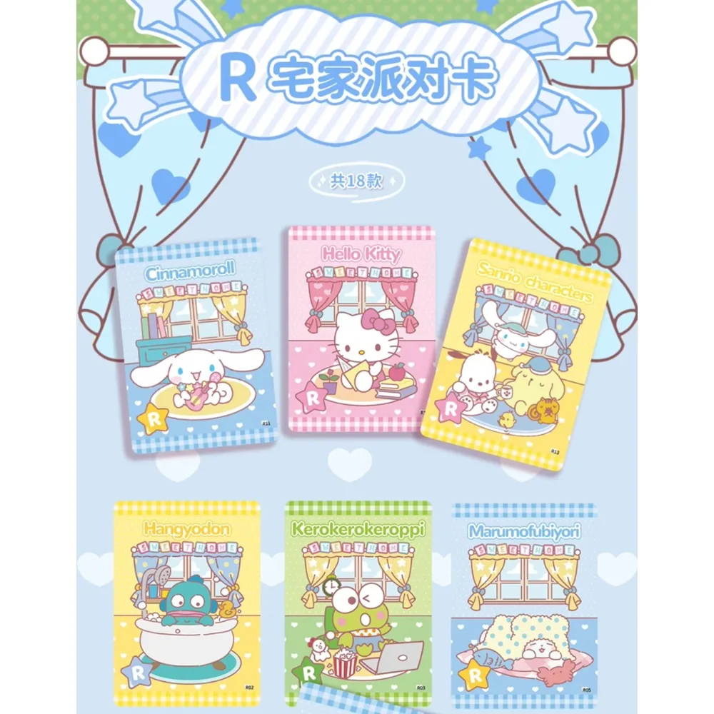 New Vancard's Original Sanrio Collection Card Star Family Sweet Cartoon Character BADBATTZ-MARU Kero Kero Keroppi Card Fun Gift