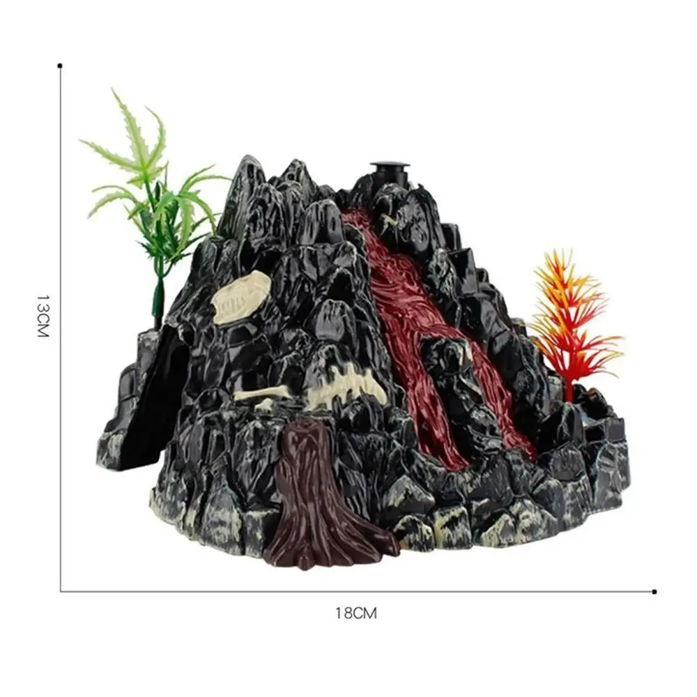 PVC Spray Volcano Model Light Electric Safety Material Dinosaur Simulation Volcano Dinosaur Sound Simple Installation