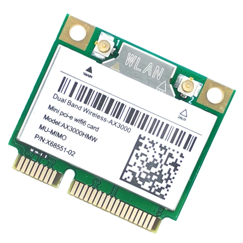 Карта Wi-Fi AX200 AX3000HMW Mini PCI-E Wifi 6, беспроводной адаптер 2,4G/5G Bluetooth 5,1 802.11AX для Win10