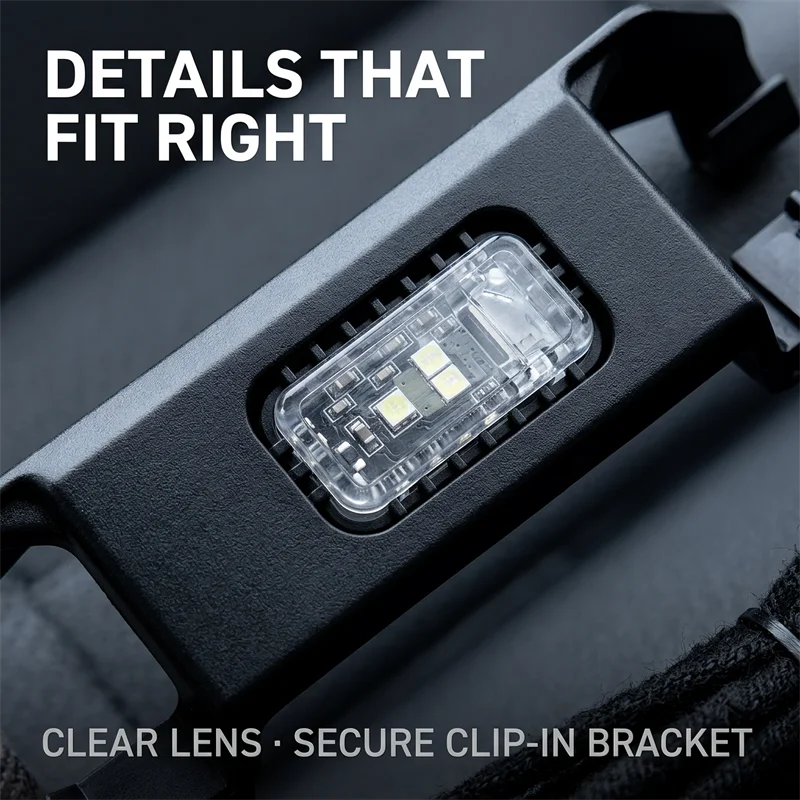 12V LED Car Rear Foot Pit Lamp With wiring harness for ID.4 Tayron T-Roc Talagon T-Cross Tiguan MK2