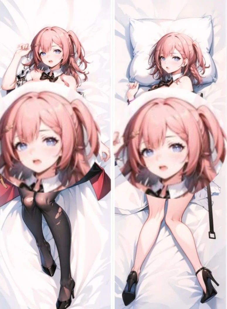 Anime Game Honkai Impact 3 Liserl Albert Einstein Cosplay Dakimakura Pillow Case Hugging Body Prop