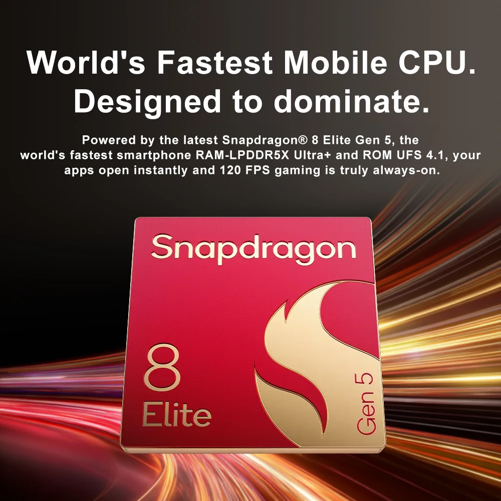 Versão Chinesa do Smartphone OnePlus 15 Desbloqueado 5G Snapdragon 8 Elite Gen 5 Tela de 6.78'' 165Hz Câmera de 50MP Bateria de 7300mAh NFC