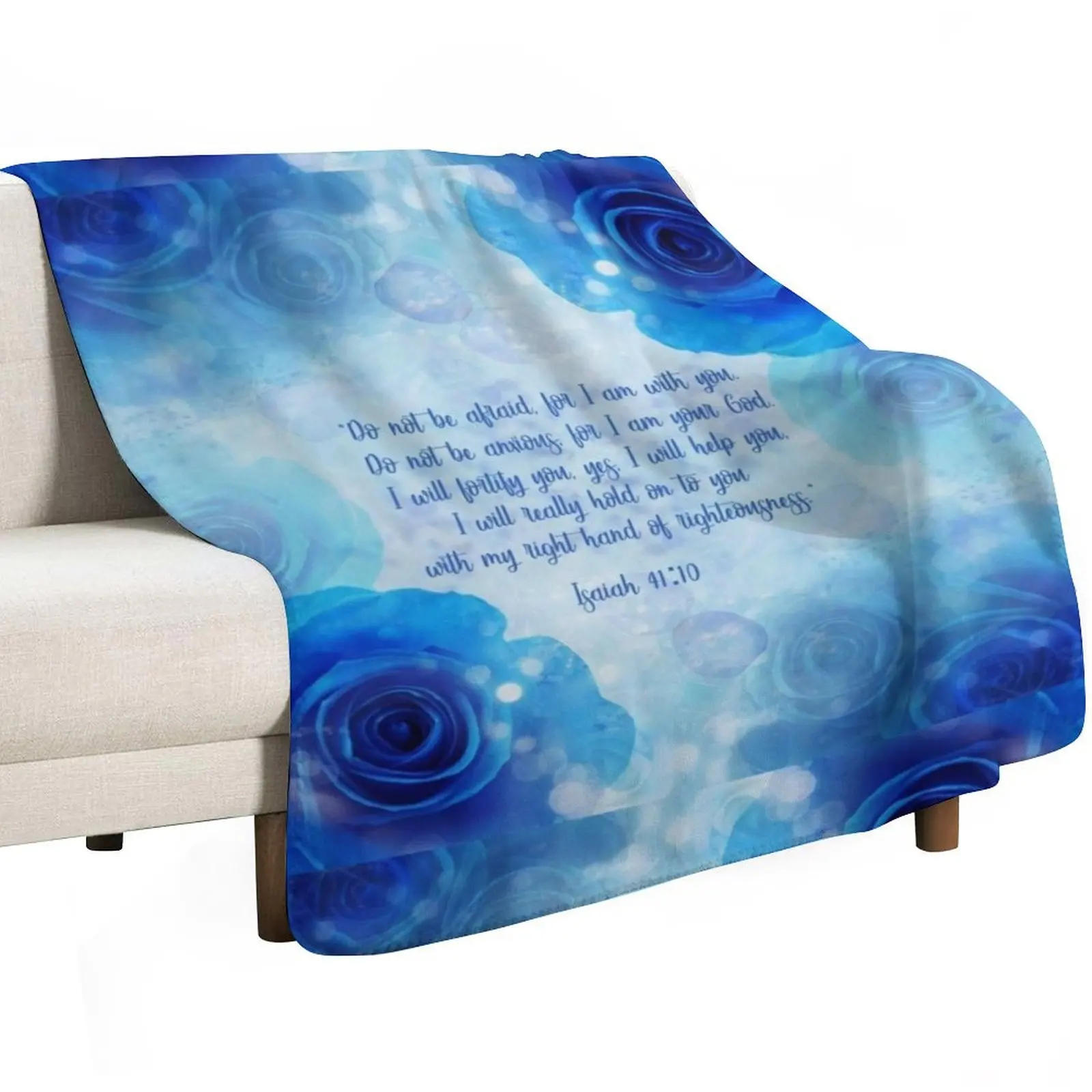 Isaiah 41:10 Throw Blanket Cute Plaid Decorative Beds christmas gifts heavy to sleep Stuffeds warm winter Blankets
