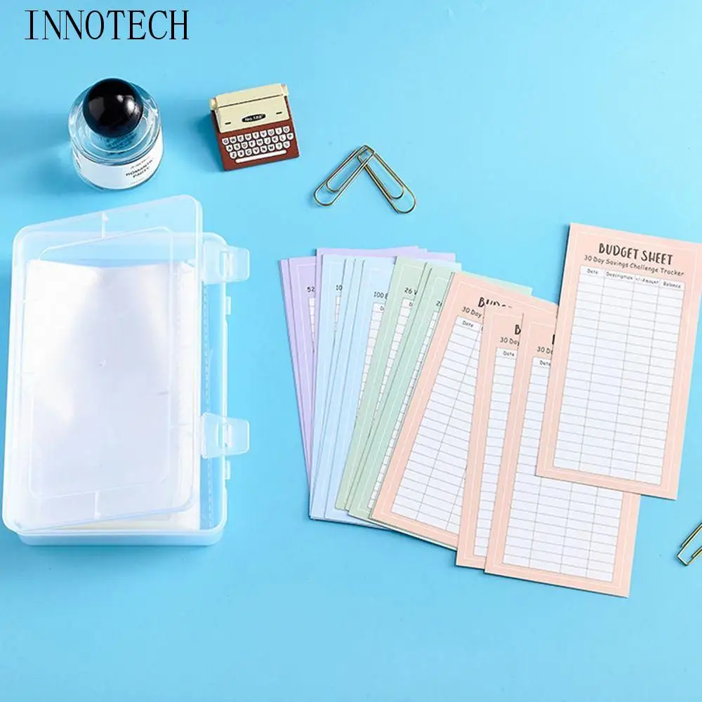 100 قطعة مجموعة مغلفات توفير المال الإبداعية التحدي النقدي مخطط الميزانية التوفير تحديات المغلفات مقاومة للتمزق