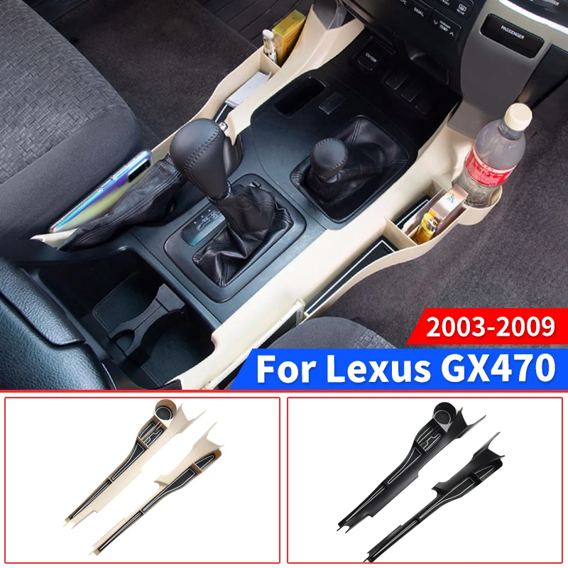 

Cup Holder Seat Gap Storage Box for Toyota Land Cruise Prado 120 Lc120 Fj120 2009-2003 Gearbox Upgraded Internal Accessories