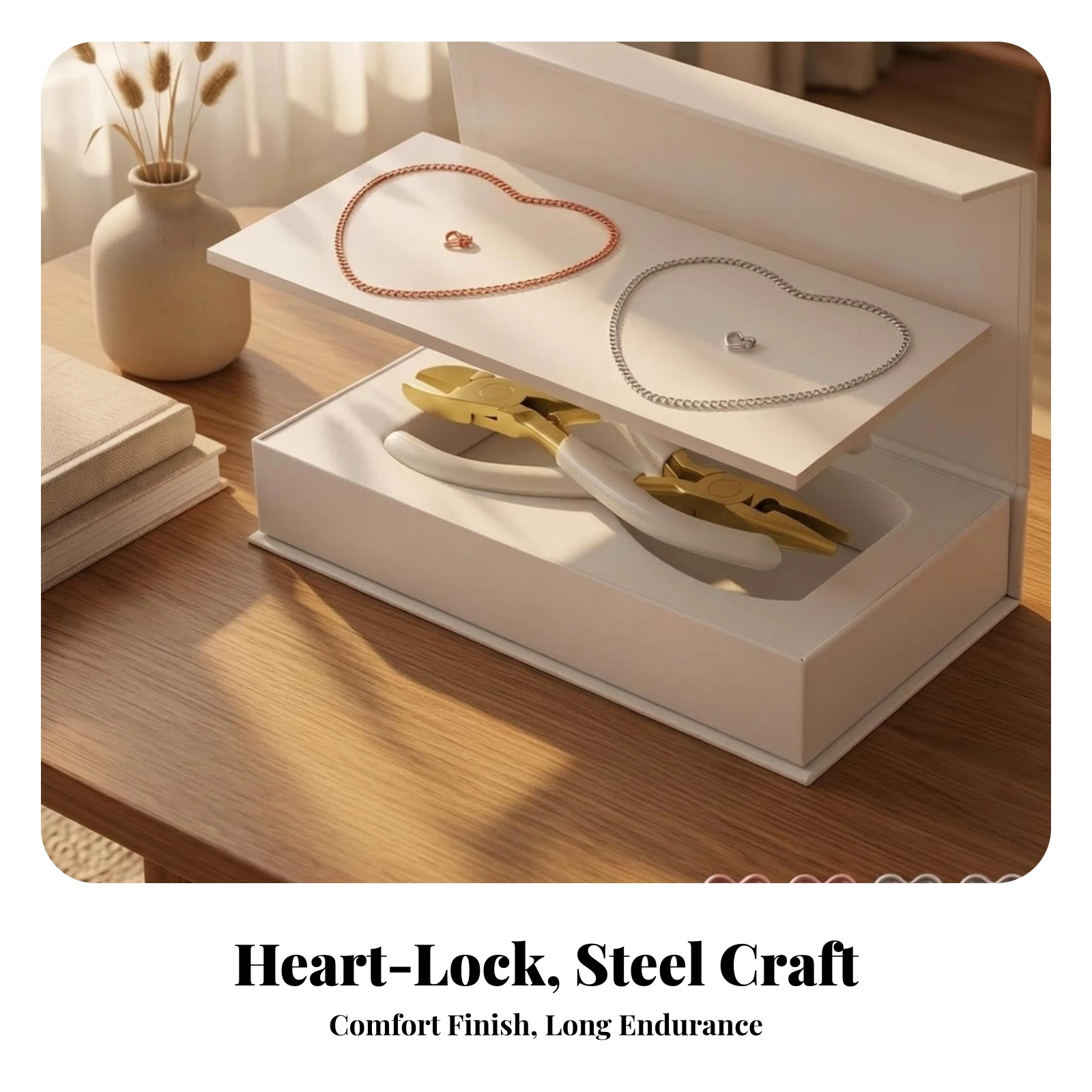 DIY Bracelet Kit Stainless Steel Bracelet Kit with Tools Jewelry Box Allall-in-One Complete for Beginners, Craft Projects view 5