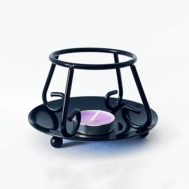 Small Cast Iron Pot Rack Iron Art Essential Oil Aromatherapy Stand Crystal Ball Rack Home Desktop Decorative