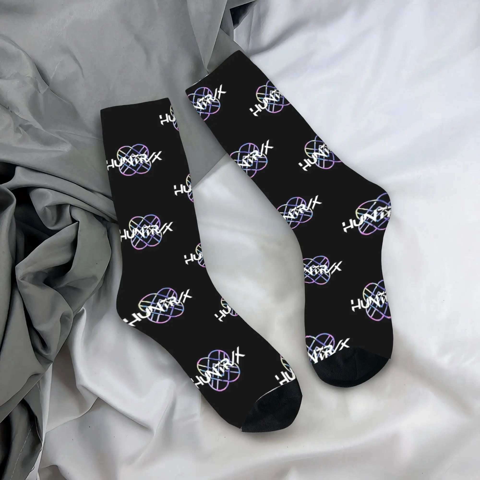 

Носки с логотипом Huntrix, модные чулки, средние мягкие носки для скейтборда, осенние нескользящие носки с графическим рисунком