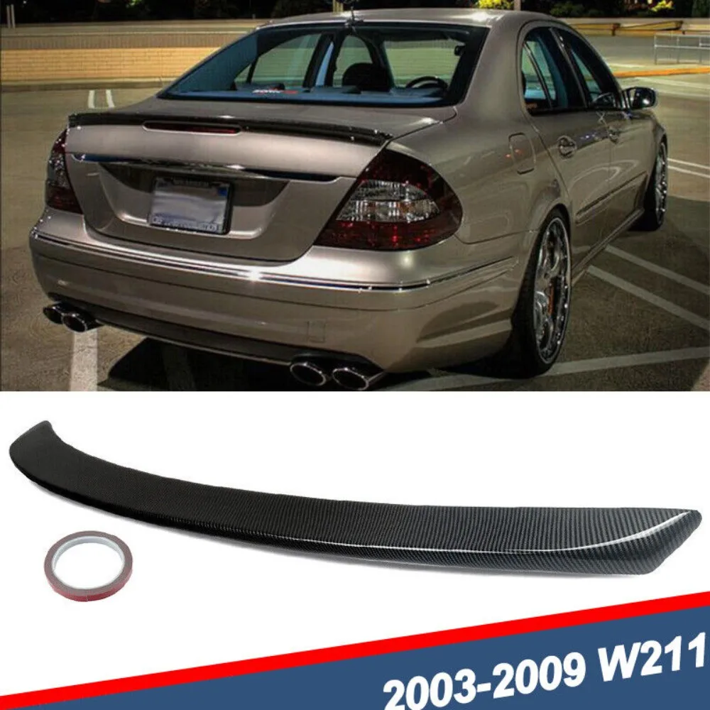 

For 2003-09 Benz E-Class W211 E500 E63 AMG Style Carbon Fiber Look Rear Spoiler United States