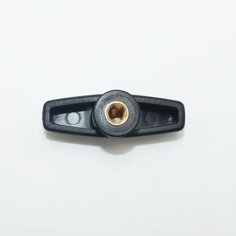 2/4pcs Plum Bakelite Hand Tighten Nut 65# M6 M8 M10 Z-type Butterfly Nut Plastic Handle Screw Cap Straight Type Rubber Head Nut