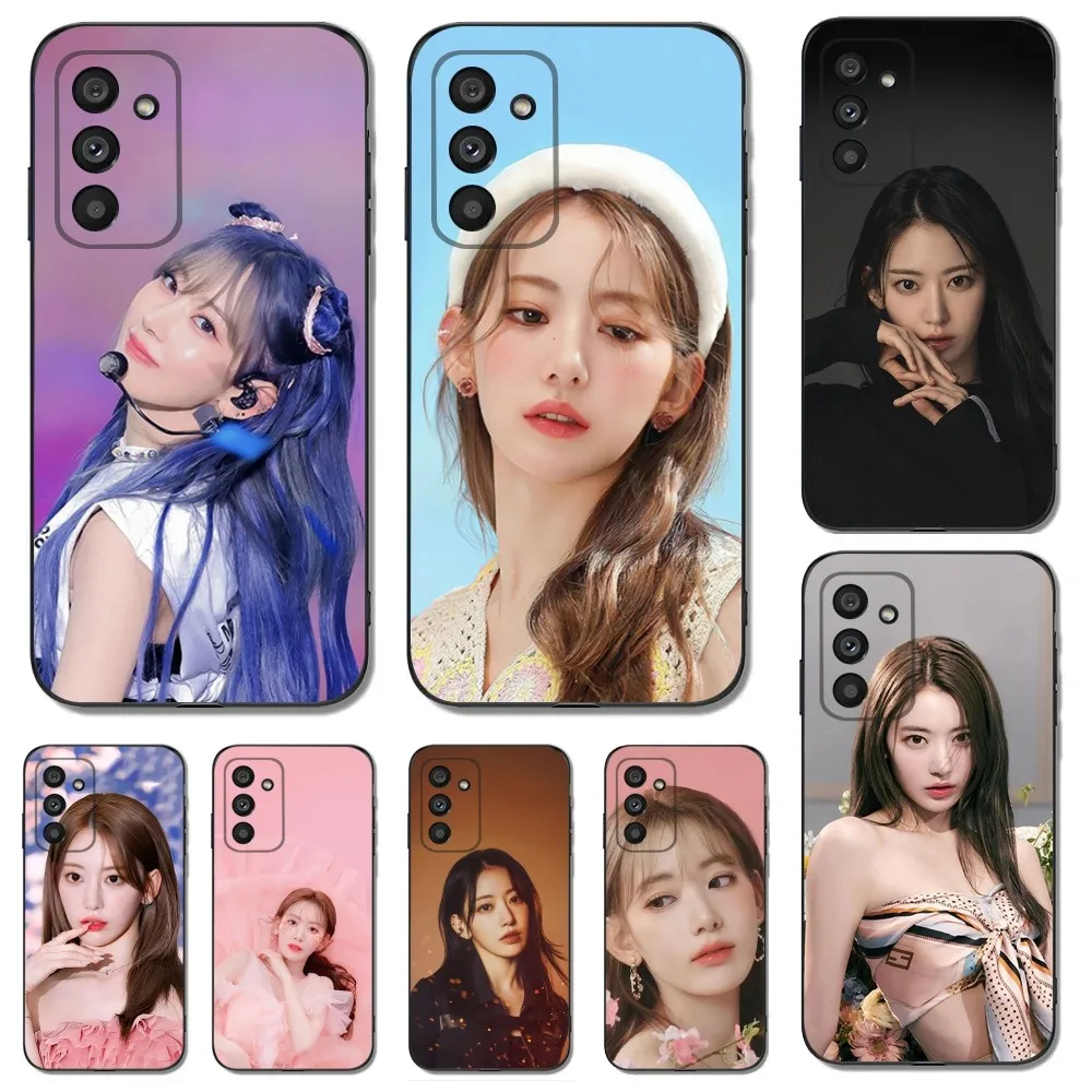 Kpop Miyawaki Sakura Phone Case For Samsung Galaxy A13,A21s,A22,A31,A32,A52,A53,A71,A80,A91 Soft Black Cover