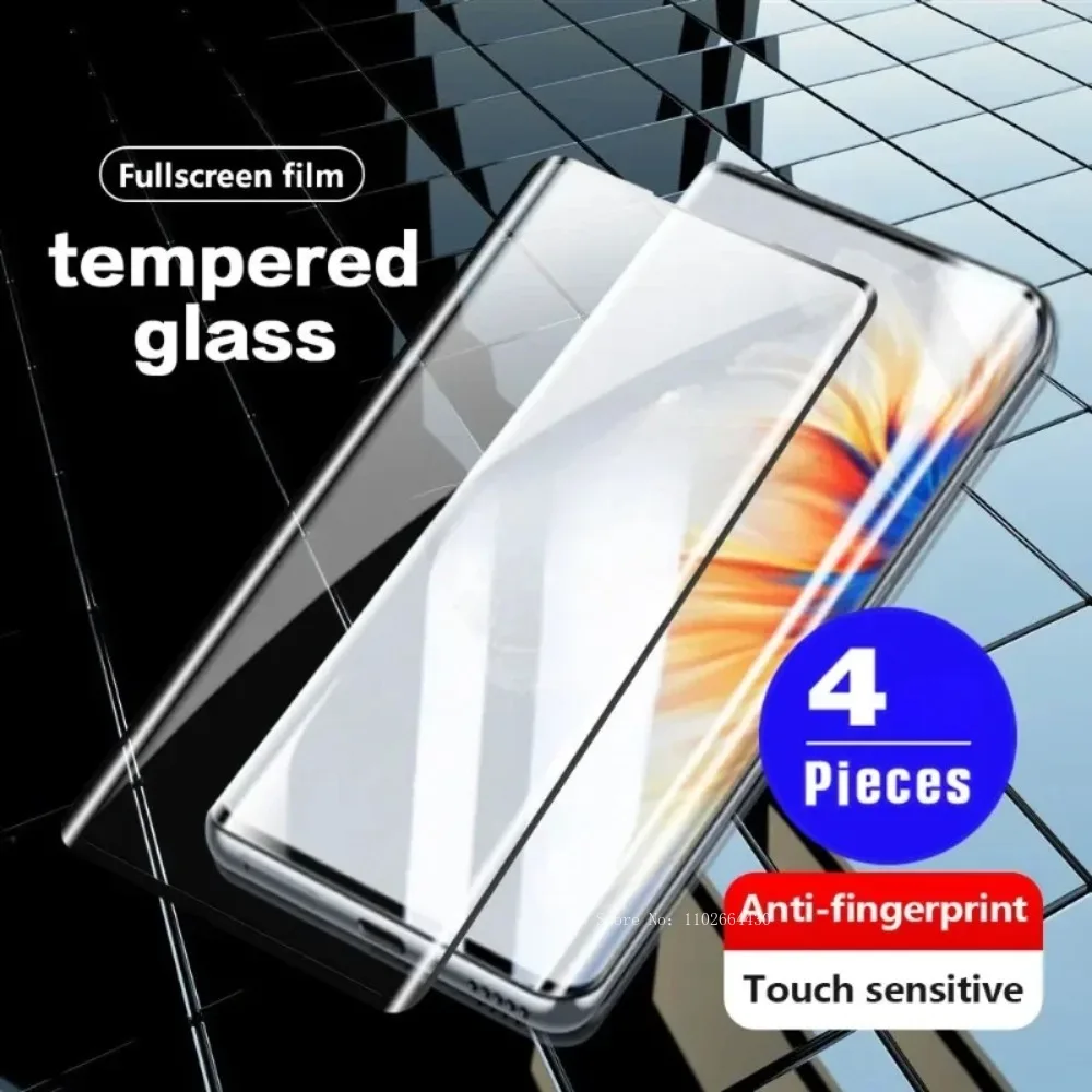 4Pcs 9D Full Cover Screen Protector per Xiaomi Mi 11 10 10S 12 Pro 12S Ultra 12X Mix 4 Civi 1S 11T vetro temperato