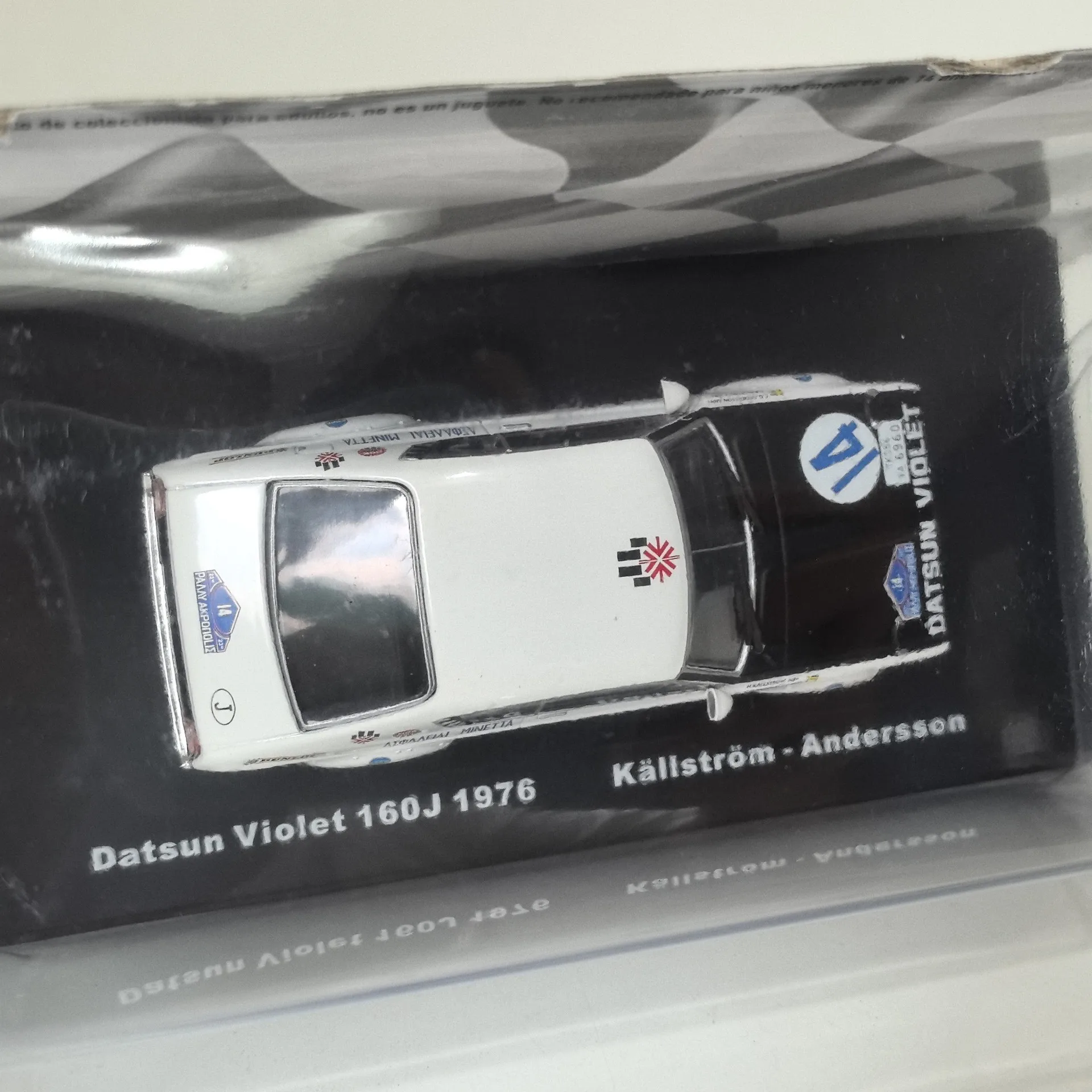 Diecast IXO 1/43 Scale DATSUN VIOLET 160J 1976 # 14 Racing N7 Alloy Car Model view 5