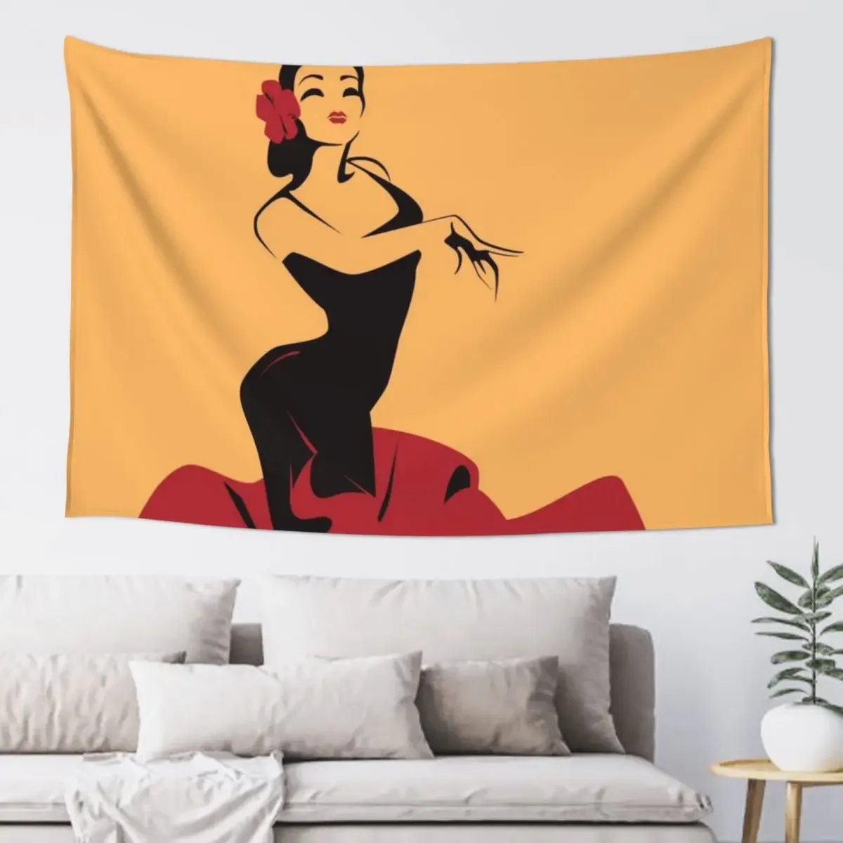 

Flamenco flame Tapestry Korean Room Decor Outdoor Decor Tapestry