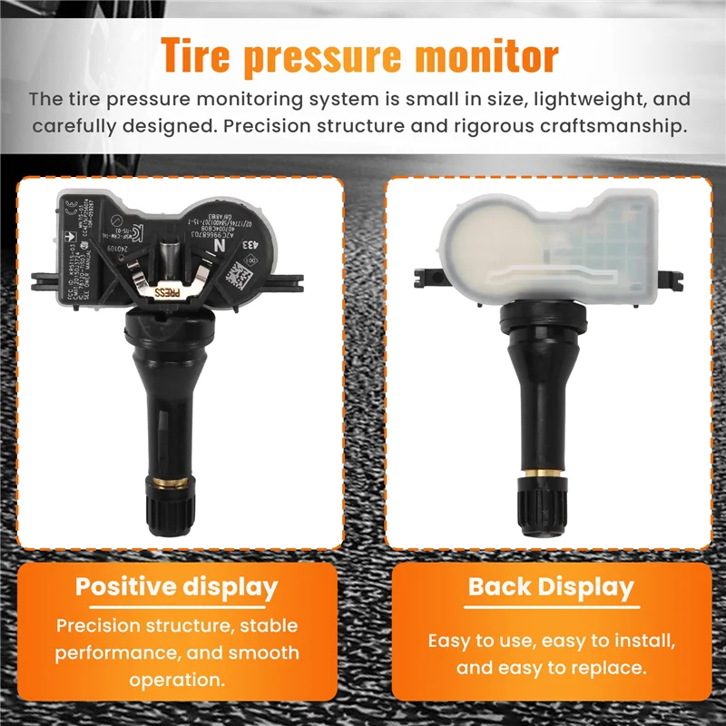 Monitor della pressione dei pneumatici TPMS da 4 pezzi adatto per Nissan Renault Infiniti 407004CB0B-AD39