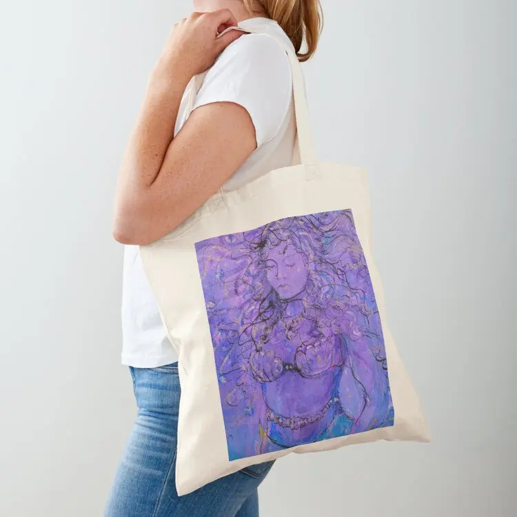 

Purple Mermaid Queen of the Sea Tote Bag Women's bags great bag Fabric bag