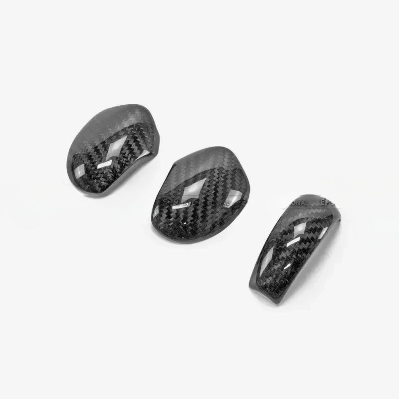 For Nissan Z34 370Z Automatic shift knob covers 3pcs 370z carbon Fiber Interiors