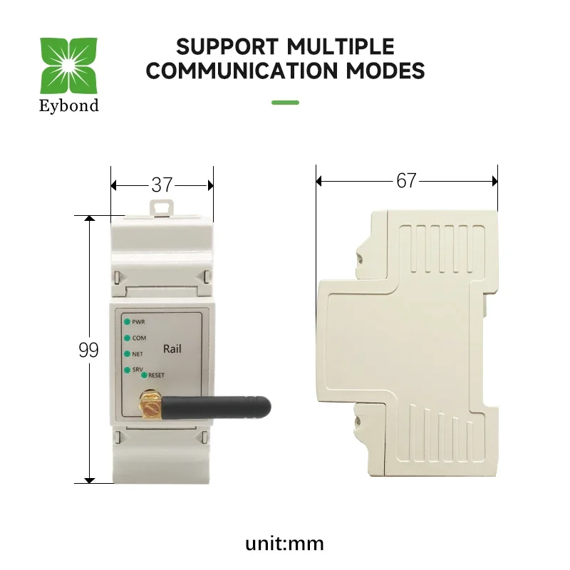 Eybond Wi-Fi RS-485 IP21 Todos os equipamentos industriais monitoramento de rede sem fio registrador de dados sistema de monitoramento de energia