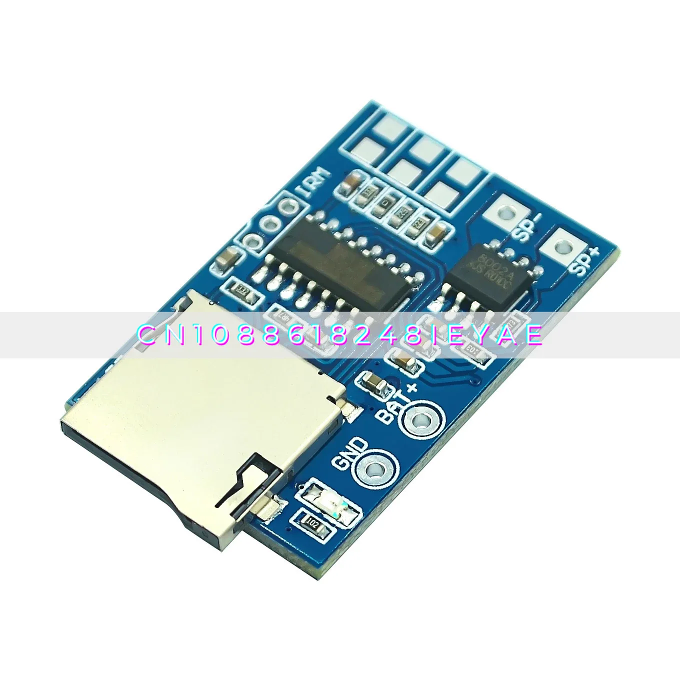 TF Card MP3 Decoder Board Decoder Module 3.75V Power Supply, with 2W Mixed Mono, with Memory Playback