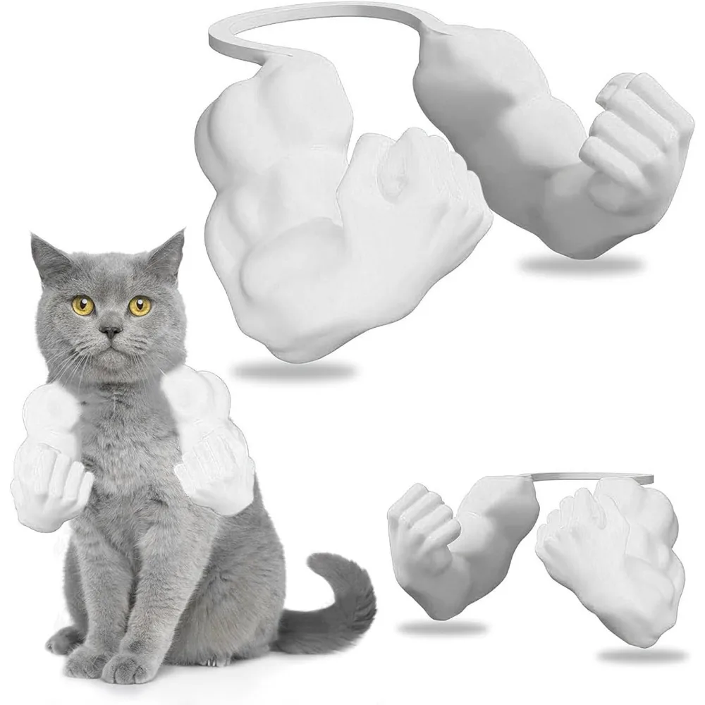 

3D печатная мышечная рука кошки, аксессуар для костюма кошки на Хэллоуин, рука кошачьей шеи с мышцами, домашнее животное, косплей, забавный костюм на Хэллоуин, реквизит