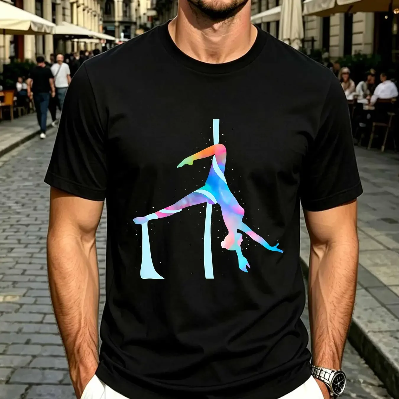 washed T Shirt Aerial Silk Yoga  vintage Washed graphic Comfortable Unisex fashion Soft streetwear Slightly Stretched