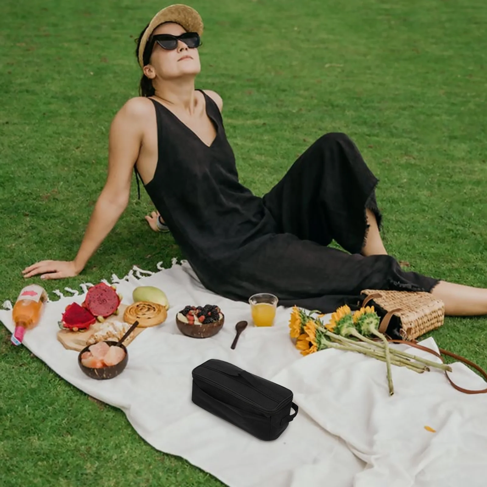 

Portable Waterproof Tableware Bag for Drinks Snacks Fruits Meals Compact Design Ideal for Picnic Camping Travel Outdoor Lunch