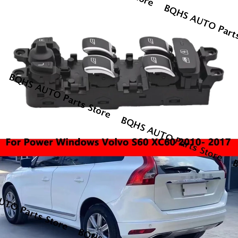 

-Glass Lifter Control Button Switch 31415677 For Power Windows Volvo S60 XC60 2010 2011 2012 2013 2014 2015 2016 2017