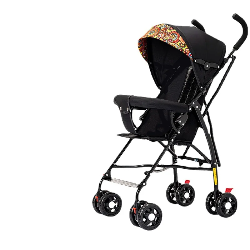 

Baby Stroller Can Sit and Lie Down Baby Light Folding Simple Ultra-small Children Stroller Portable Umbrella Cart Trolley