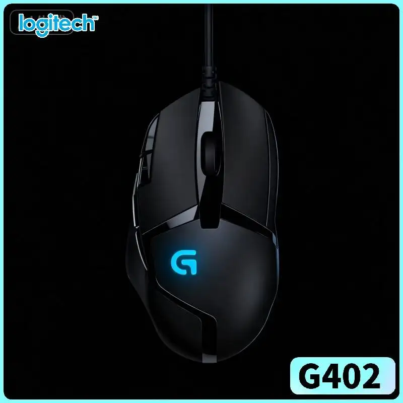 High-Precision Logitech G402 Mouse 4 DPI Adjustable Levels 32-Bit Processor Anti-Slip for Competitive Gaming Play