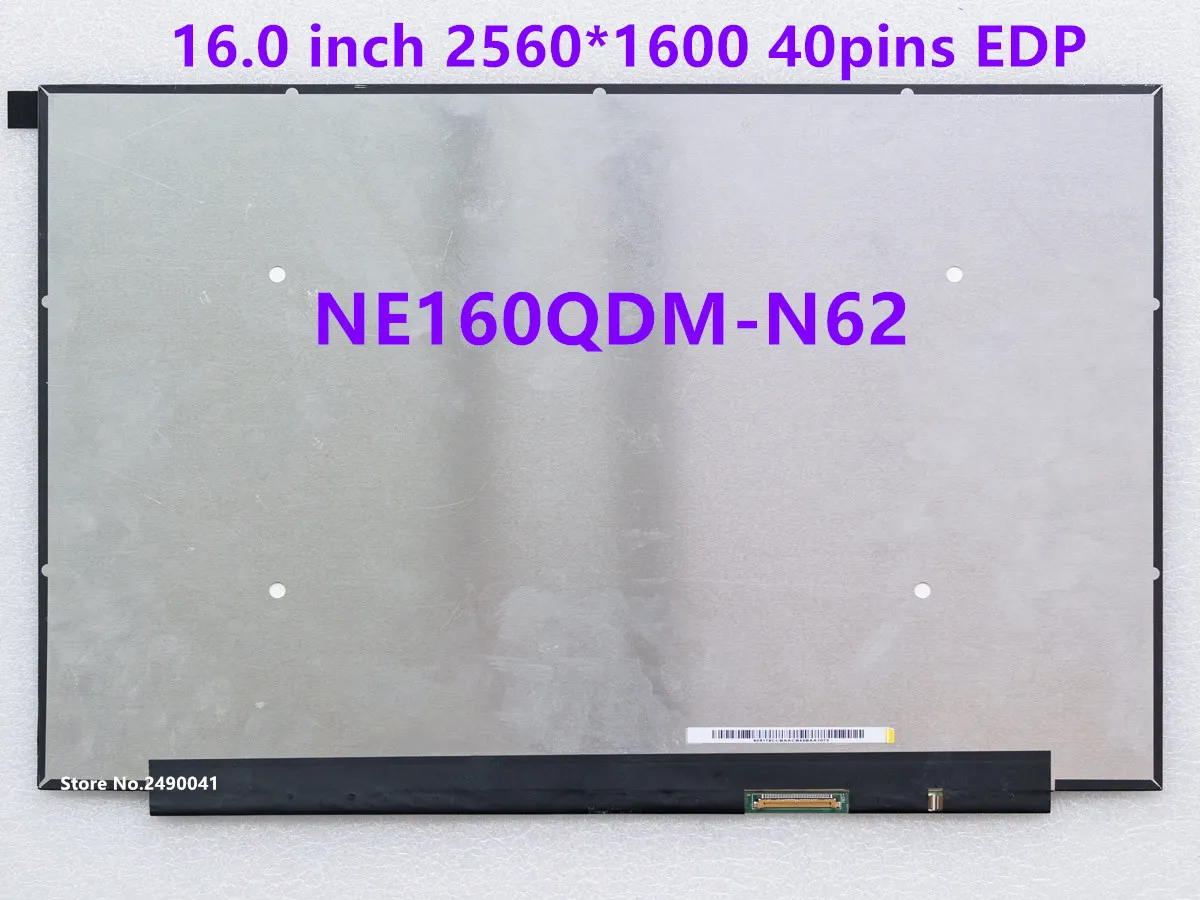 

16.0 Laptop LCD Screen NE160QDM-N62 MNG007DA1-3 for Ideapad 5 Pro 16IAH7 Creator 5-16ACH6 ThinkBook 16 G4+ IAP 2560x1600 40pins