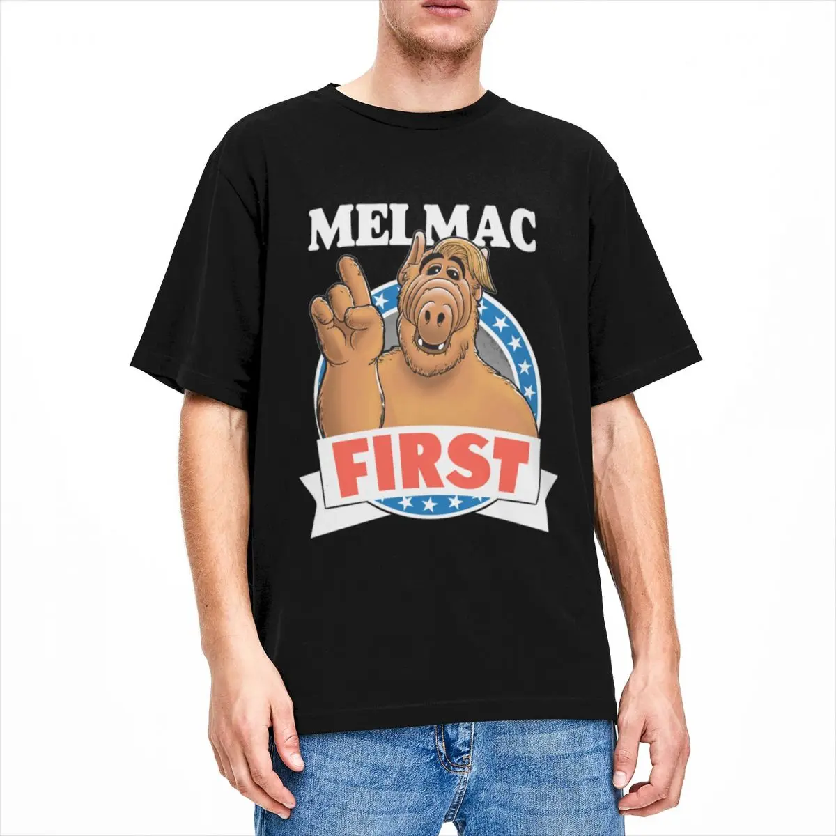 Men Women T-Shirts Alien Alf Melmac Planet Merchandise Novelty Pure Cotton Short Sleeve T Shirt Round Neck Clothing Gift Idea