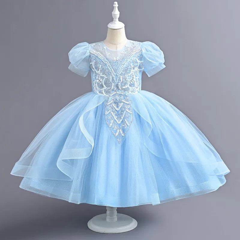 

New children's dress for girls autumn flower child wedding dress for children dress