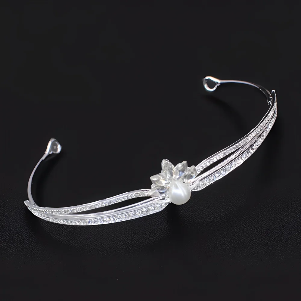 Gorgeous Crystal Bridal Tiara Crown Bride Headbands Women Girl Headpiece Prom Hair Ornaments Wedding Head Jewelry Accessories