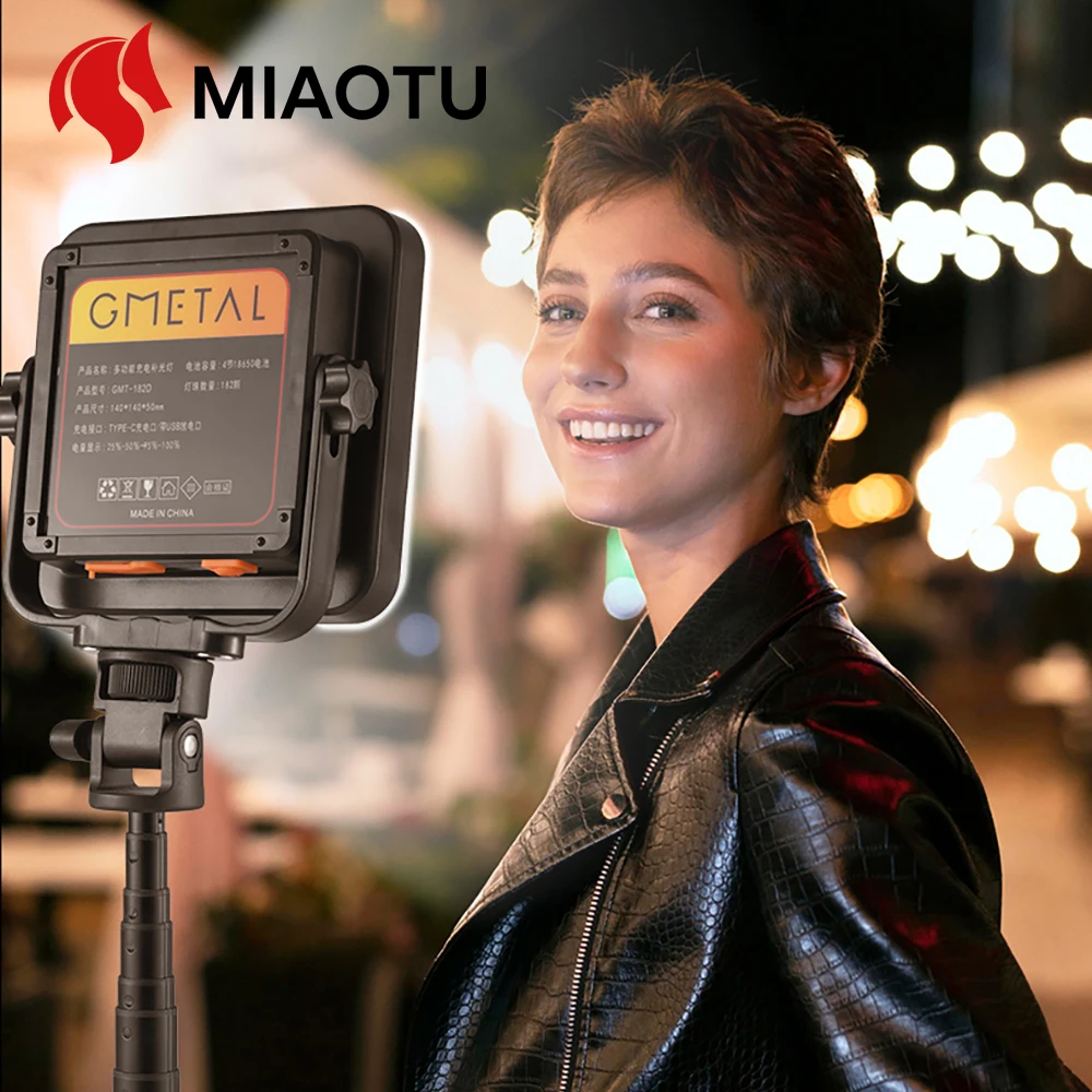 

MIAOTU LED Video Lights Conference Photography Lighting Selfie Light Photo Studio Lamp for Shoot Live Streaming TikTok Zoom