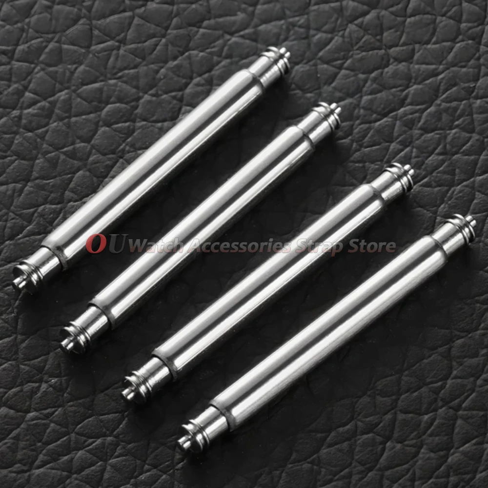 20pcs DIY Watch Band Pins 14/16/18/19/20/22mm 1.5/1.8/2.0/2.5mm Diameter Metal Steel Spring Bars Link Pins Watch Repair Tools