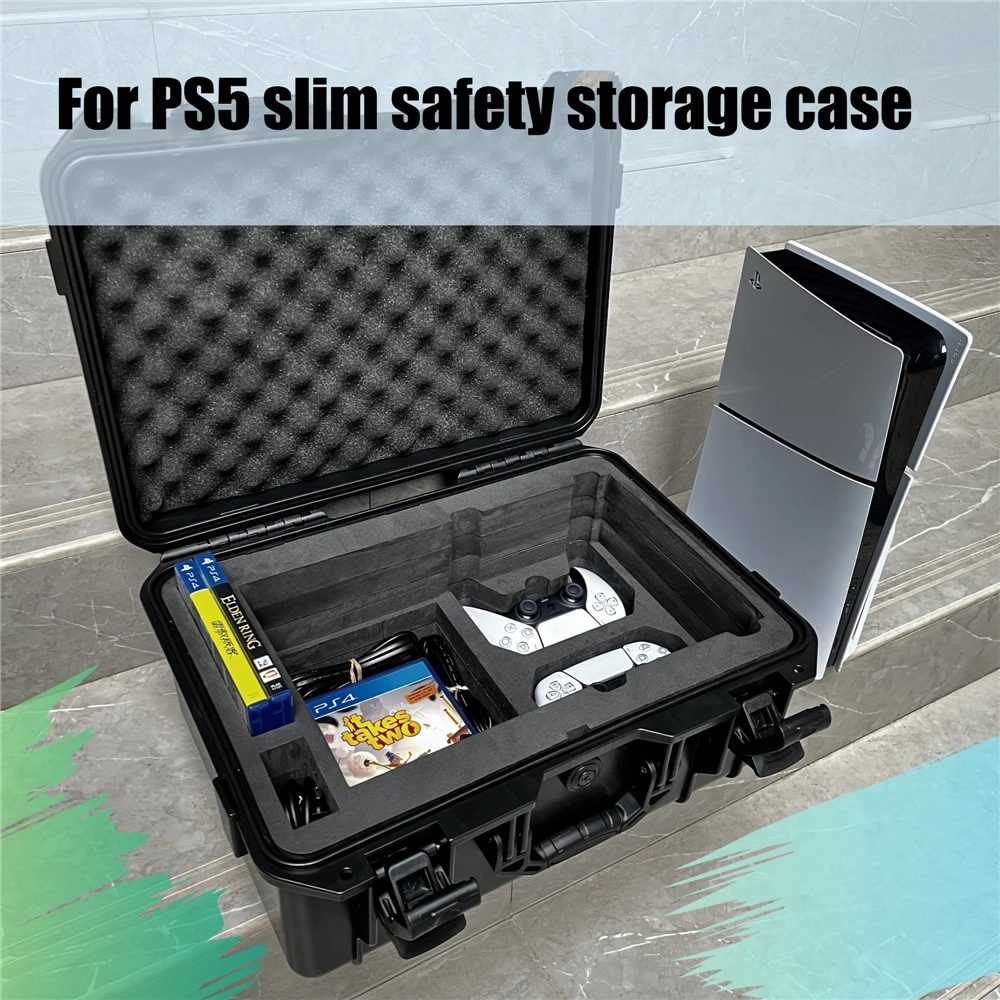 Carrying Bag For PS5 slim Handheld Game Console Storage Box Hard Shell Portable Travel Camping Case