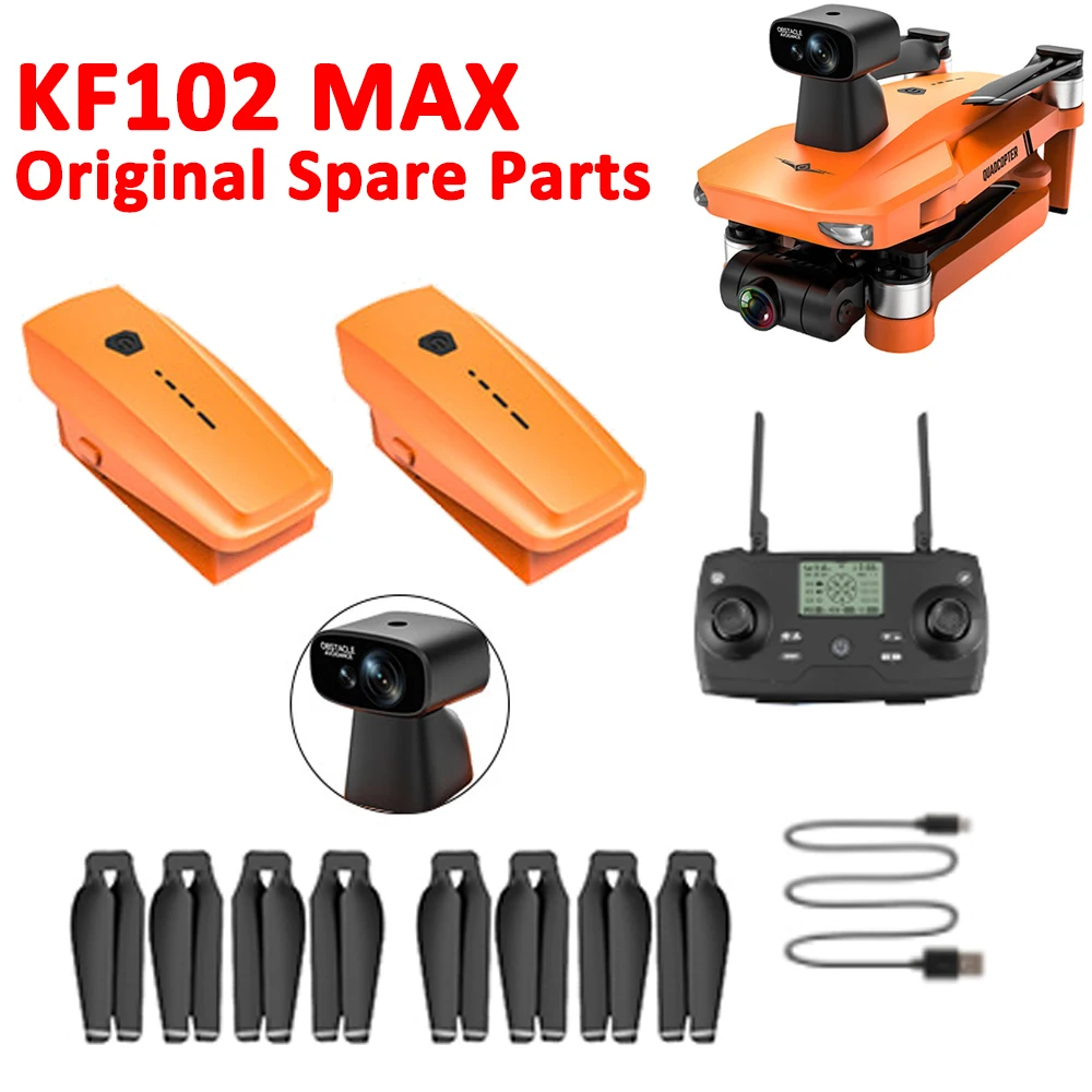 KF102 MAX GPS Foldable Quadcopter Original Spare Part Controller Obstacle Avoidance Propeller Battery USB Charger Accessory