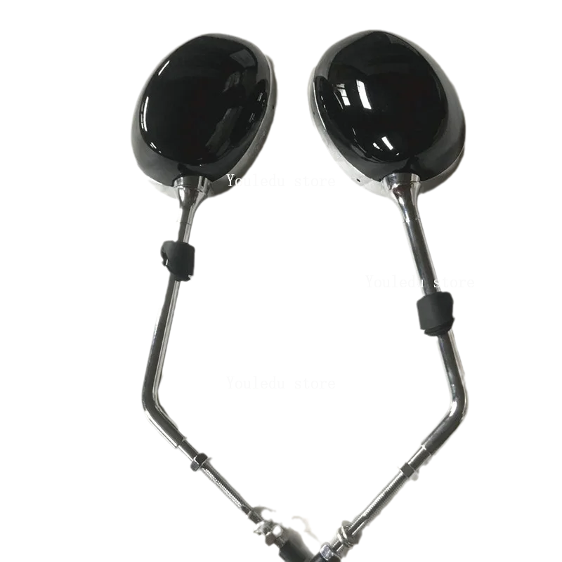 

1pair for Peugeot motorcycle Django rearview mirror black gray chrome