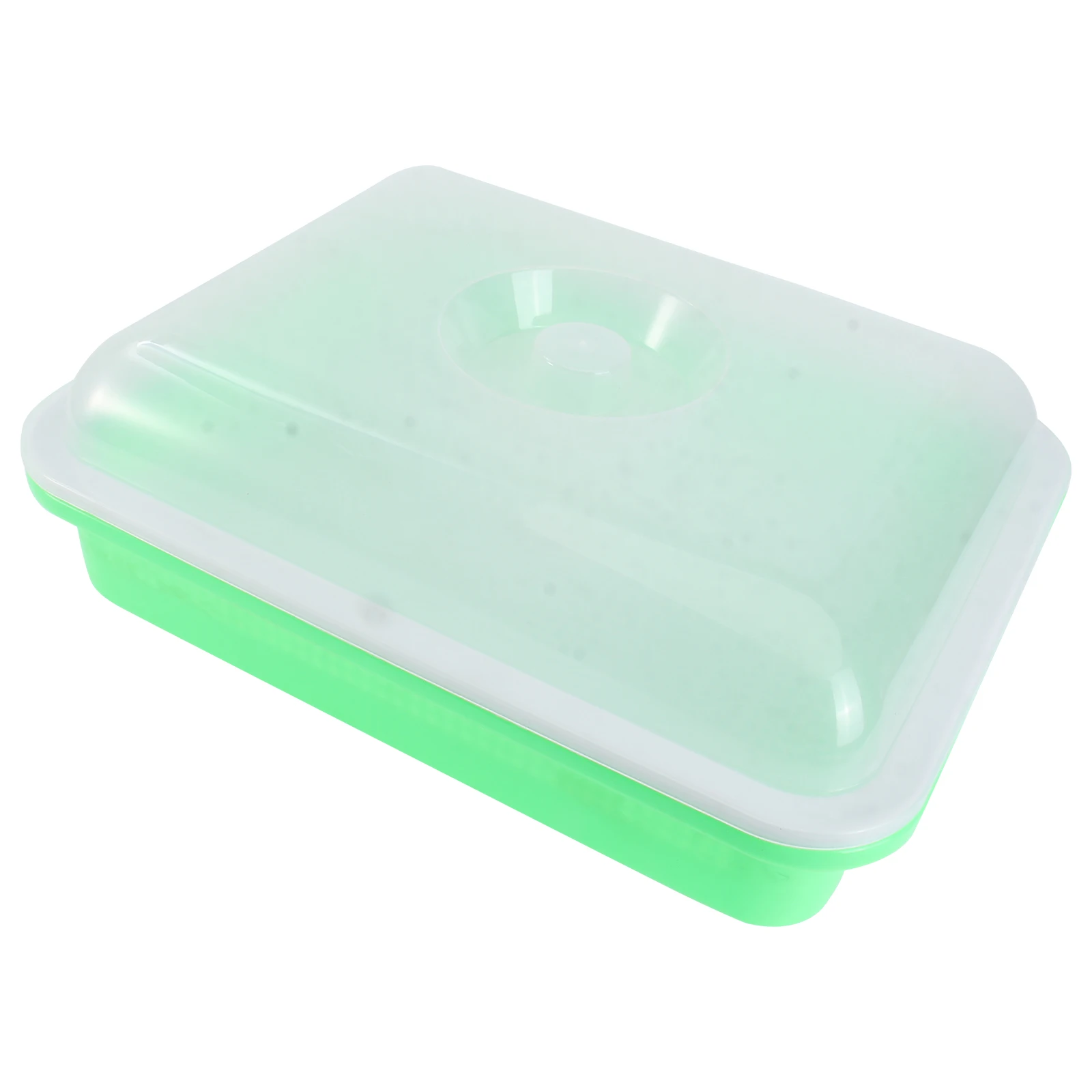 

Sprouter Nursery Tray with Cover for Vegetables Planter Resin Pot Seedling Disk Soilless Water Planting Small Holes Easy