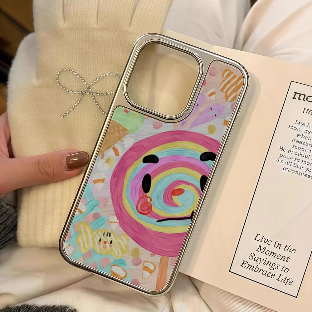 

Cute Bear Cartoon Rabbit Phone Case For iPhone 16 15 14 13 12 11 Pro Max Plus HD Magsafe Metal Frame Carbon Fiber Hard Shell